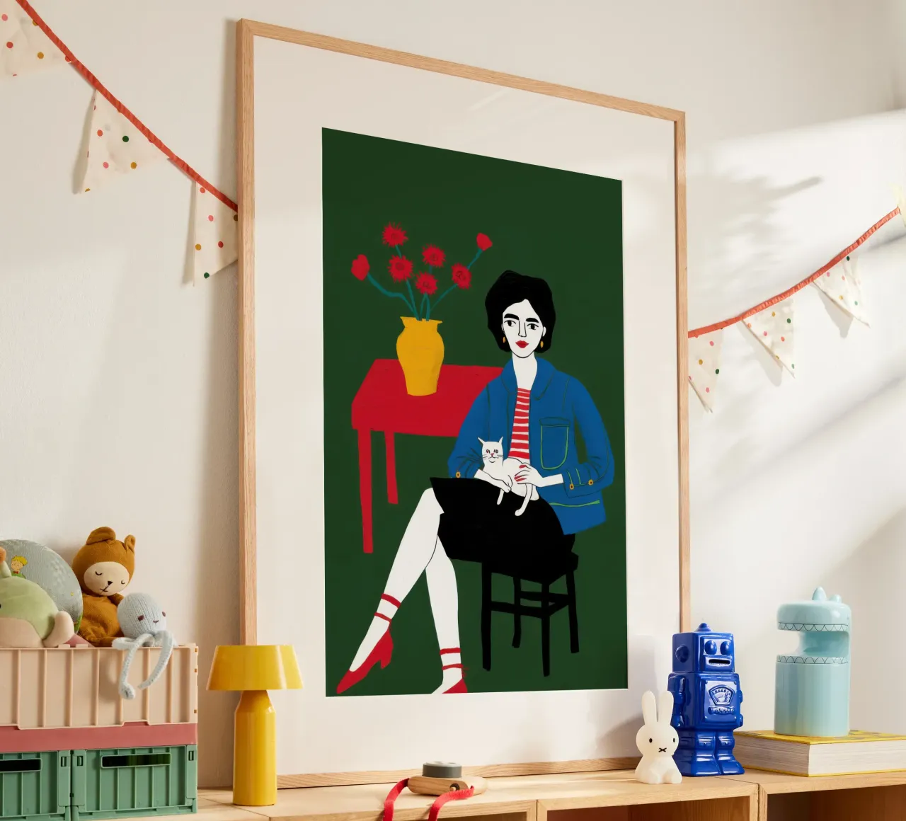 Tavolo da pizza a scacchi poster da Sentinel Glow