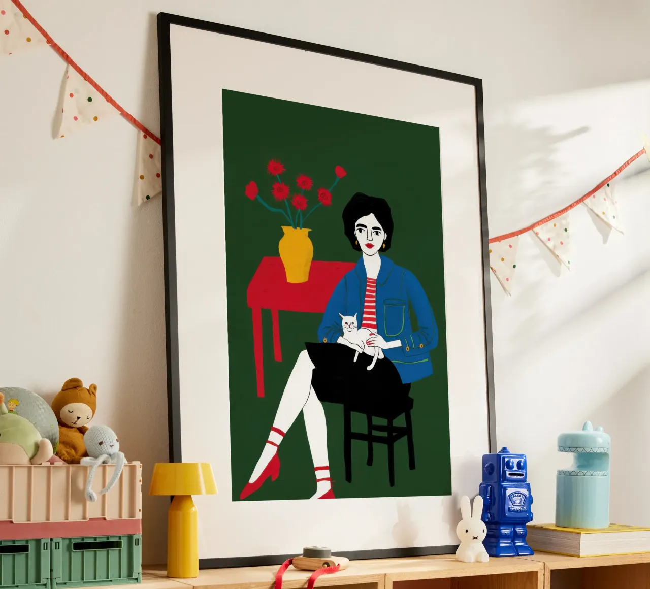 Tavolo da pizza a scacchi poster da Sentinel Glow