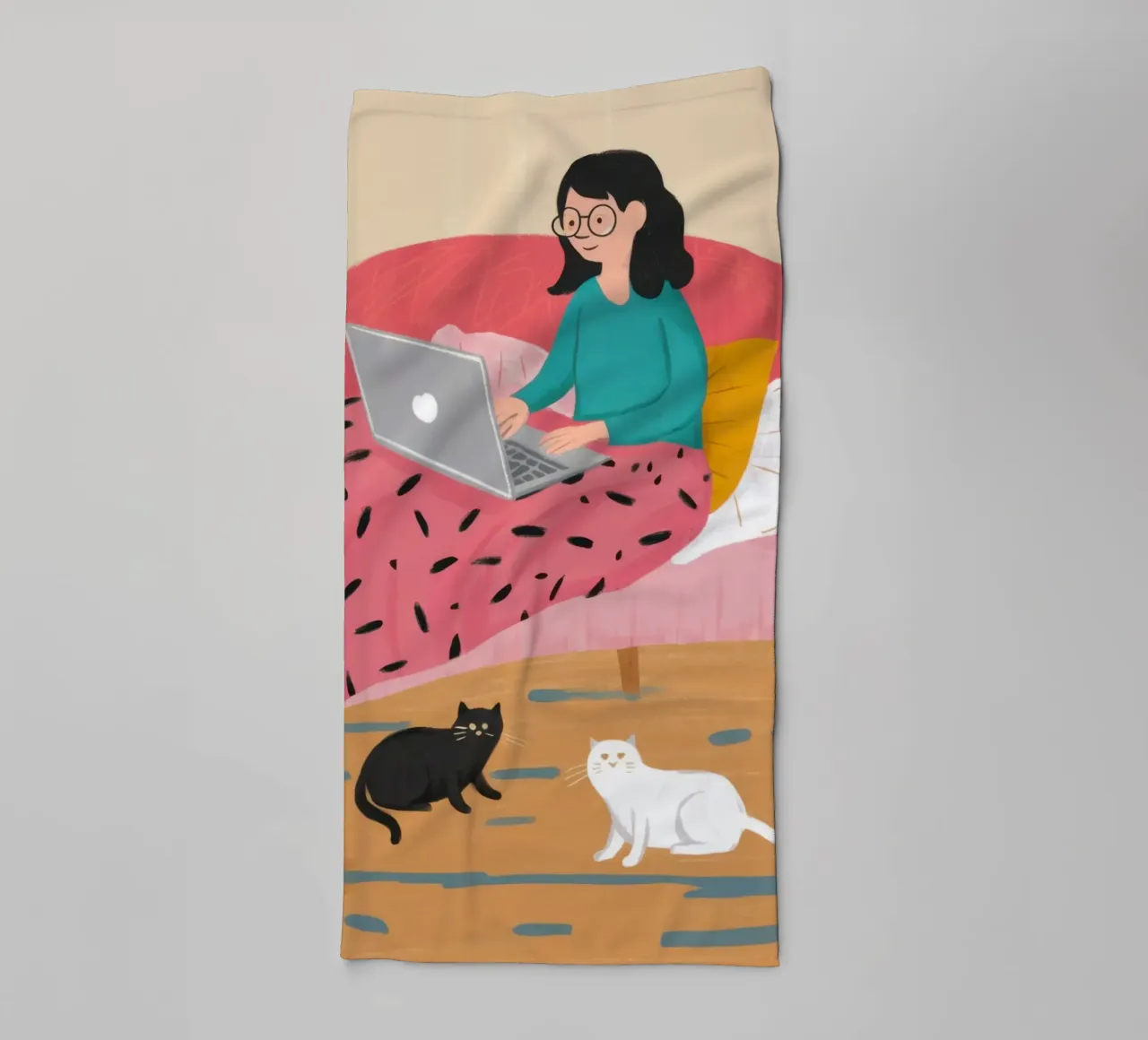 Computer portatile a letto asciugamano da bagno da Marigold Tiga
