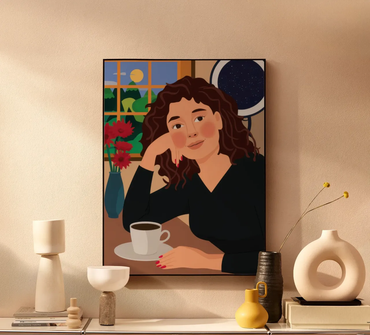 Sogno di caffè celeste alluminio dibond da Marigold Tiga