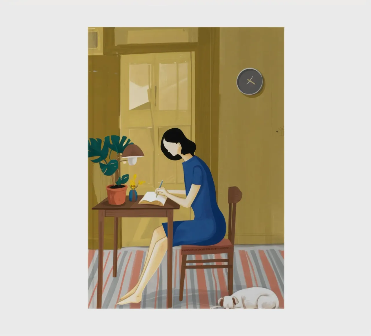 Checkered Floor Garden Party notebook by Sentinel Glow