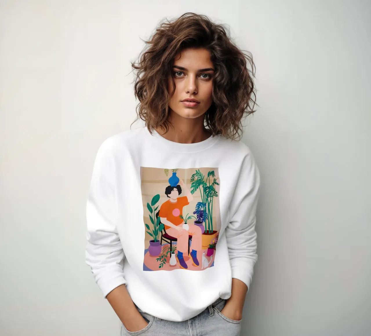 Raduno degli amici delle piante felpa da Marigold Tiga