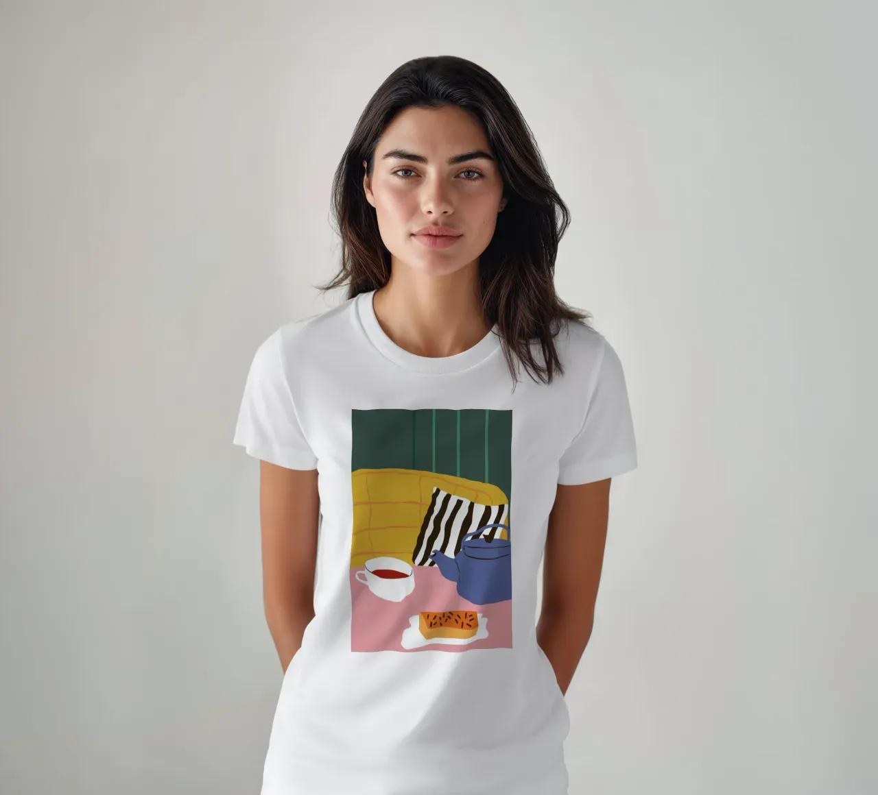 Divano a righe Solitude t-shirt da Mossy Pigment