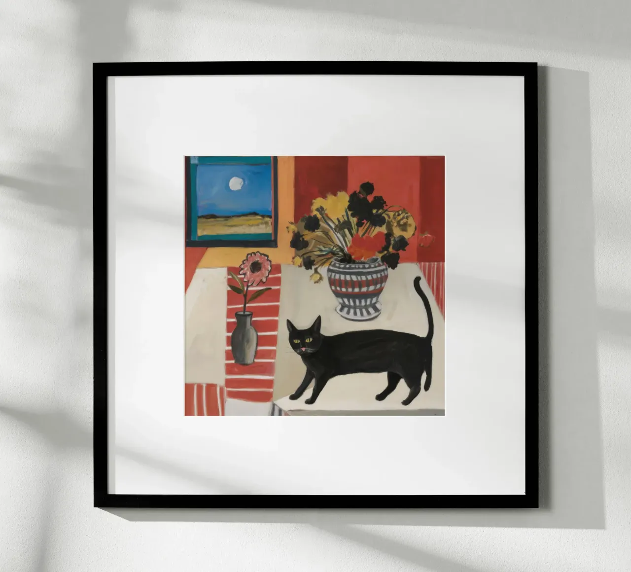 Ancora felino, guardiano della vita poster da Mossy Pigment