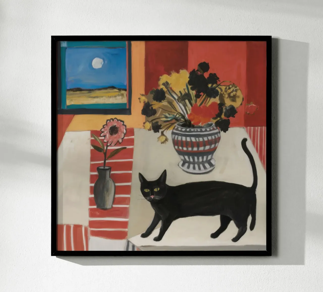 Ancora felino, guardiano della vita poster da Mossy Pigment