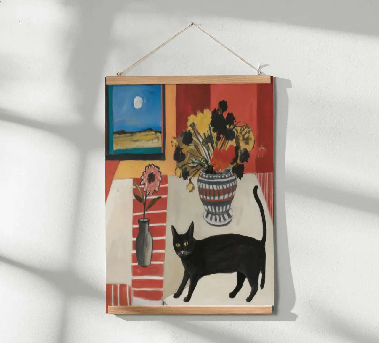 Ancora felino, guardiano della vita poster da Mossy Pigment
