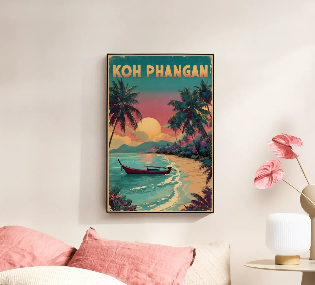 Koh Phangan plexiglass da Vintage Travel Art