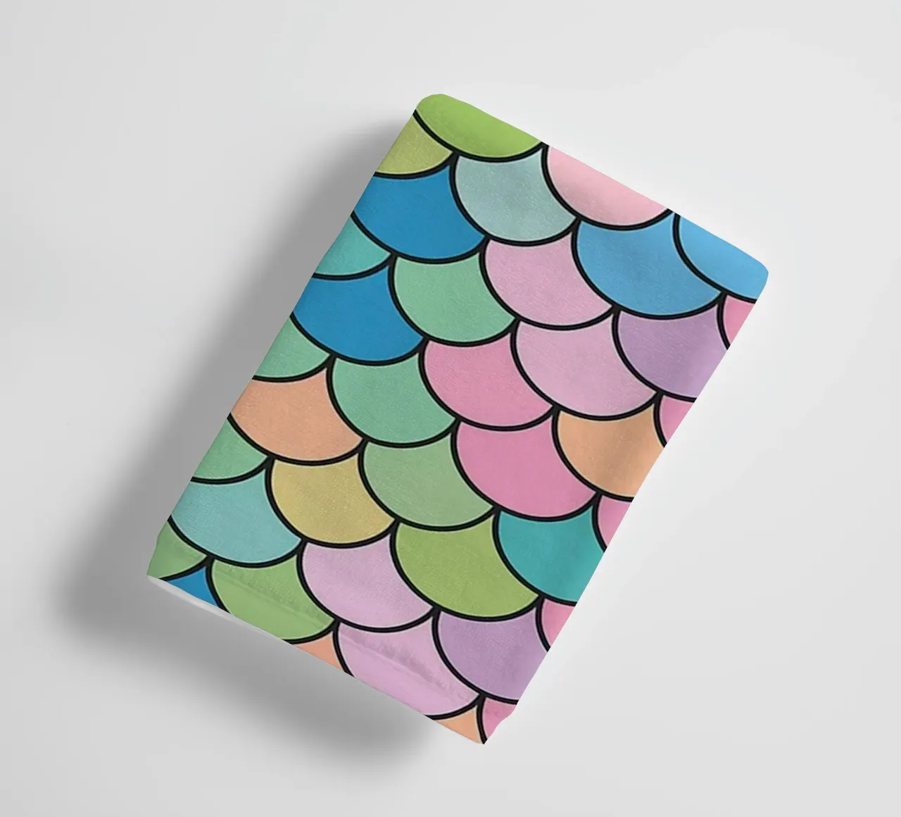 abstracte visschubben vector badhanddoek van oneway