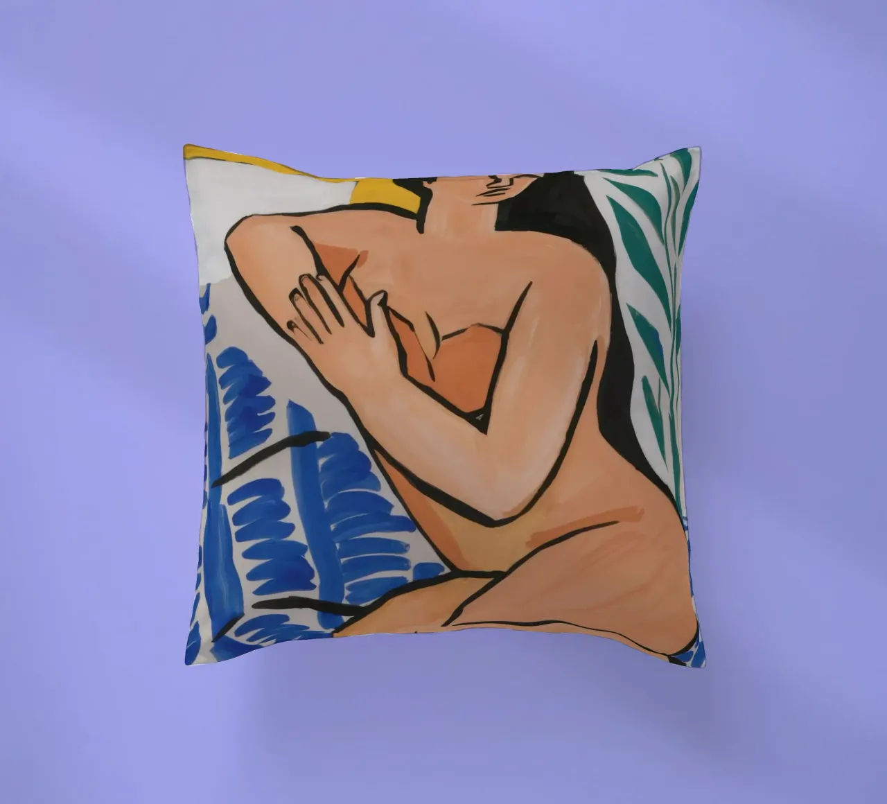 Azzurro nudo in posa cuscino da Marigold Tiga