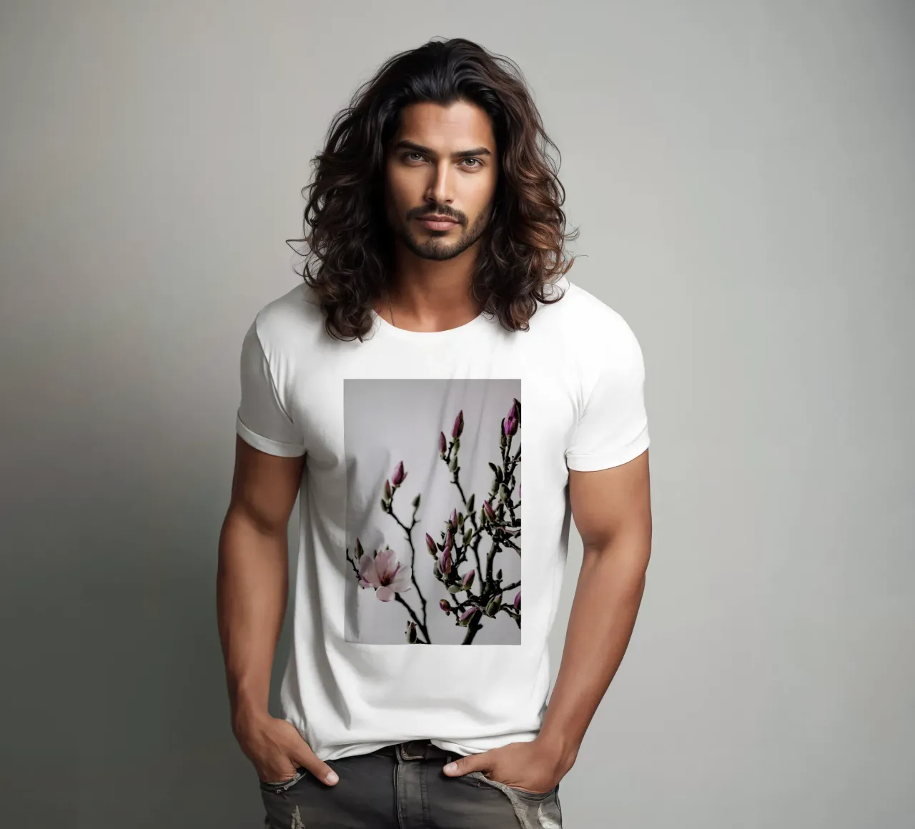 Pink Magnolia t-shirt by Studio Nahili