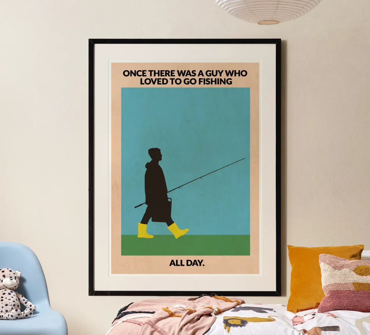 Fishing Guy poster by muench benjamin