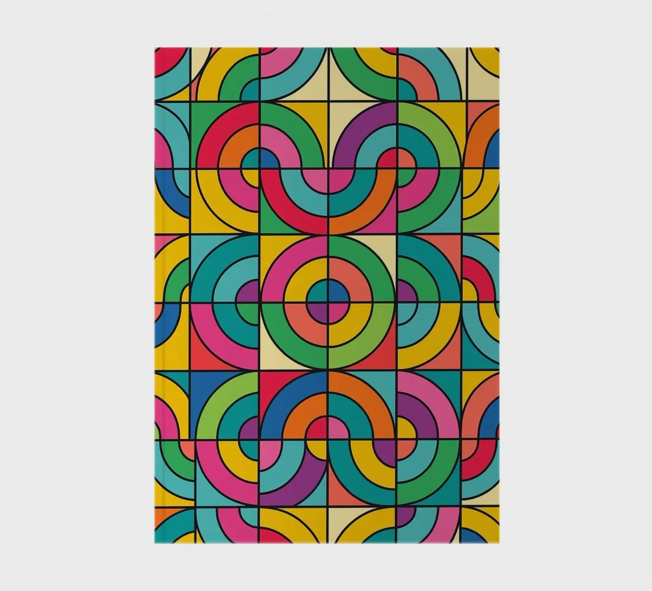 abstract line and circle vector notebook by oneway