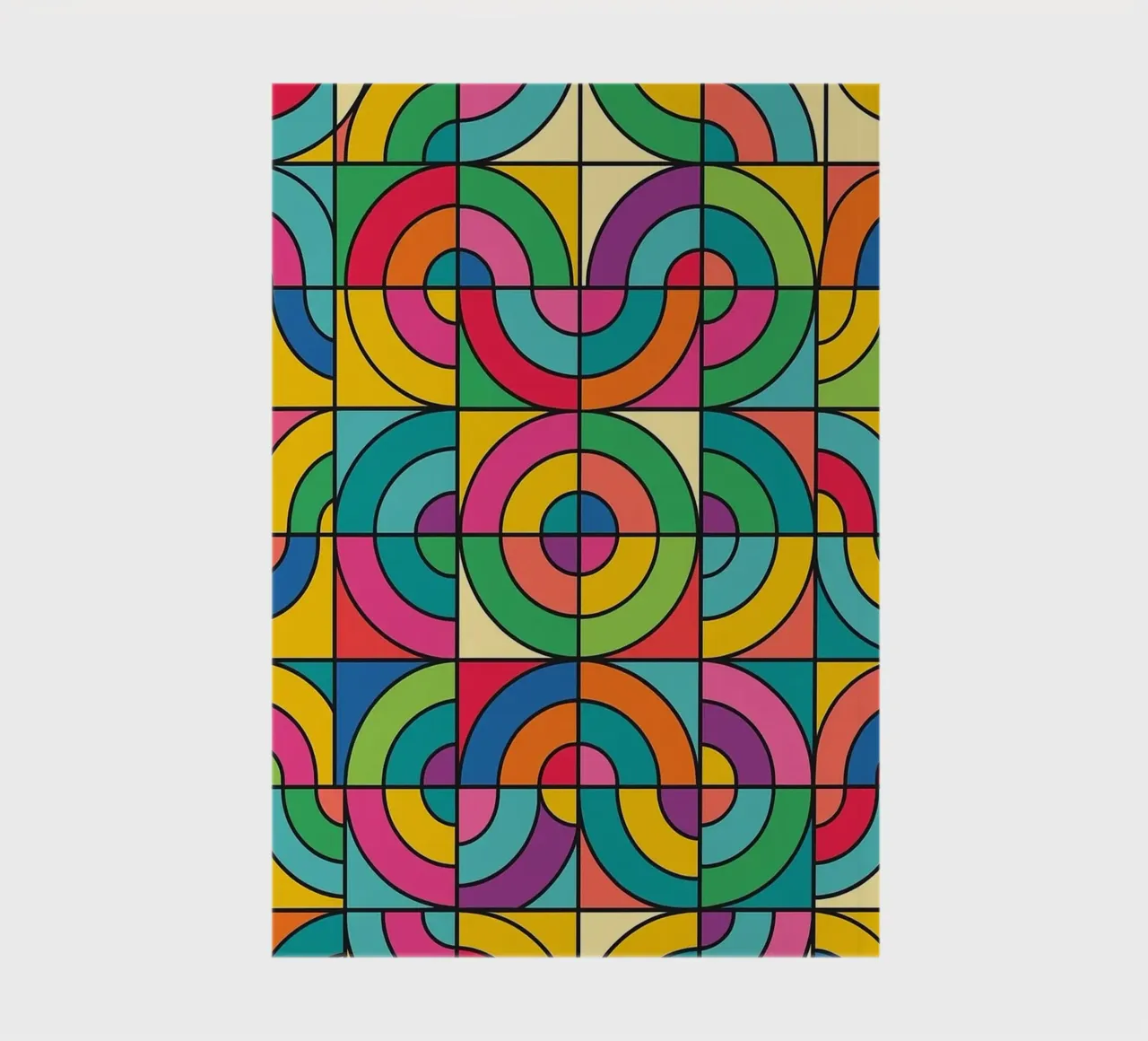 abstract line and circle vector notebook by oneway