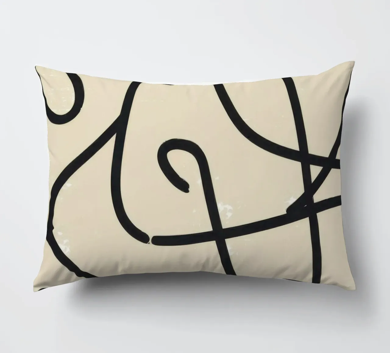 Abstract Scribble Pattern decorative cushion by Marigold Tiga