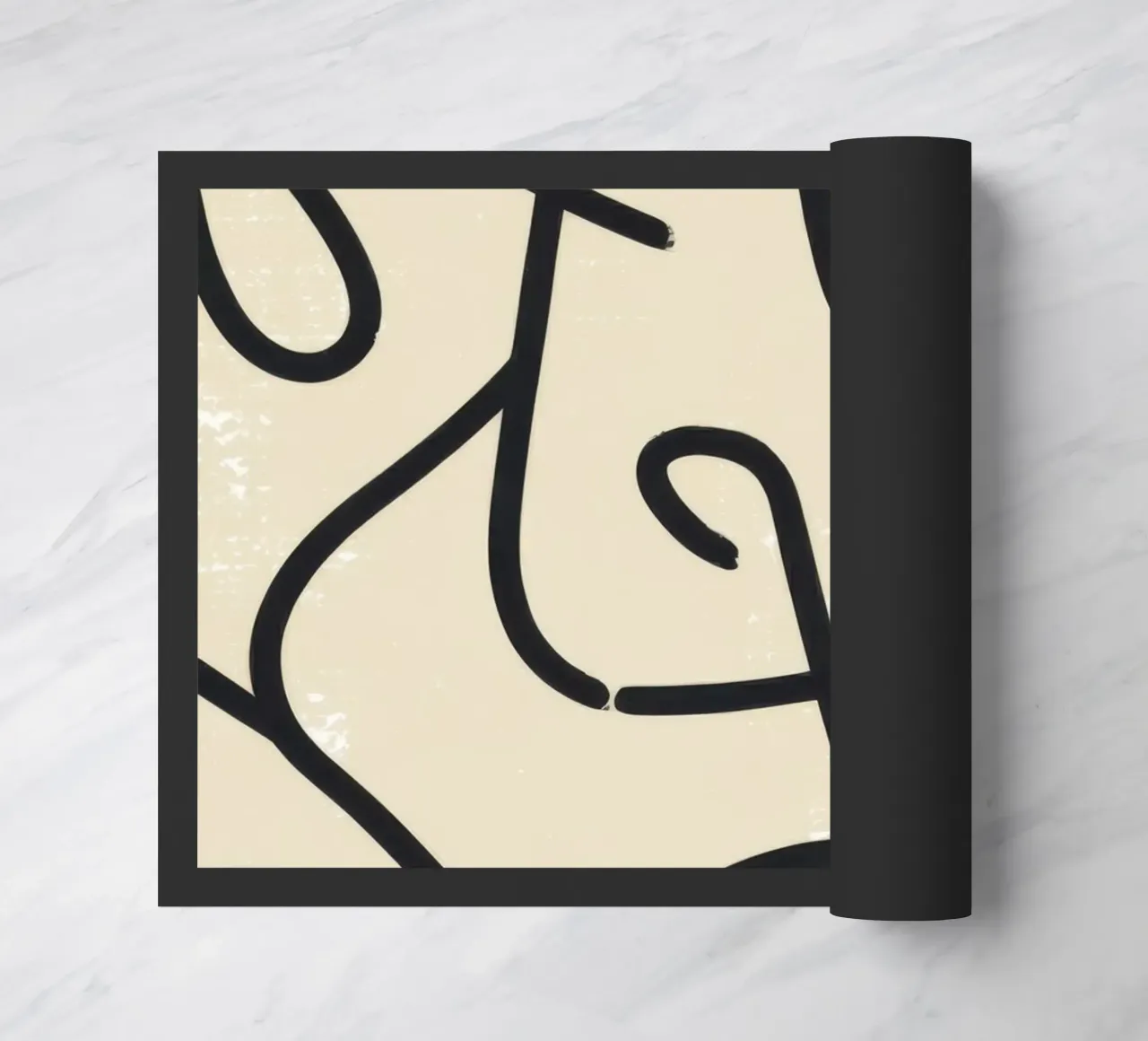 Abstract Scribble Pattern doormat by Marigold Tiga
