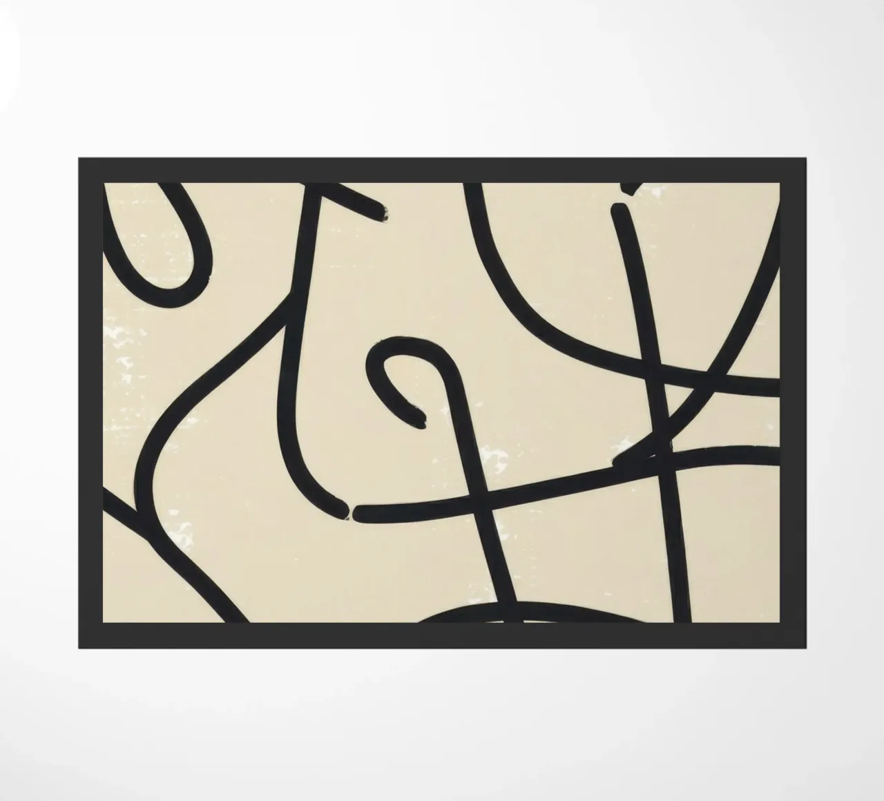 Abstract Scribble Pattern doormat by Marigold Tiga