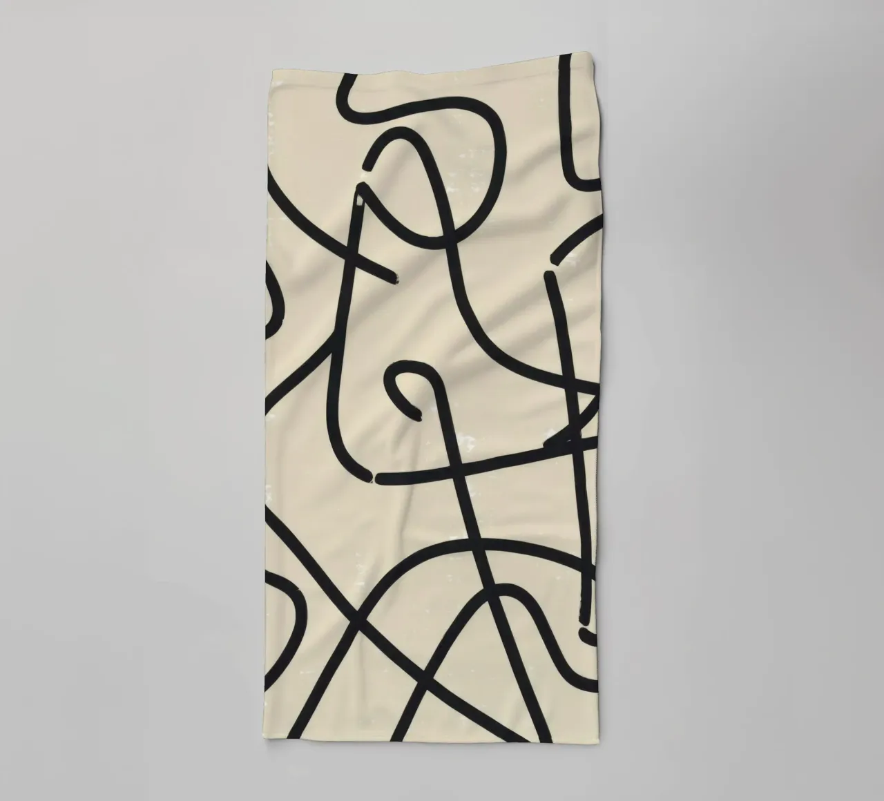 Abstract Scribble Pattern towel by Marigold Tiga