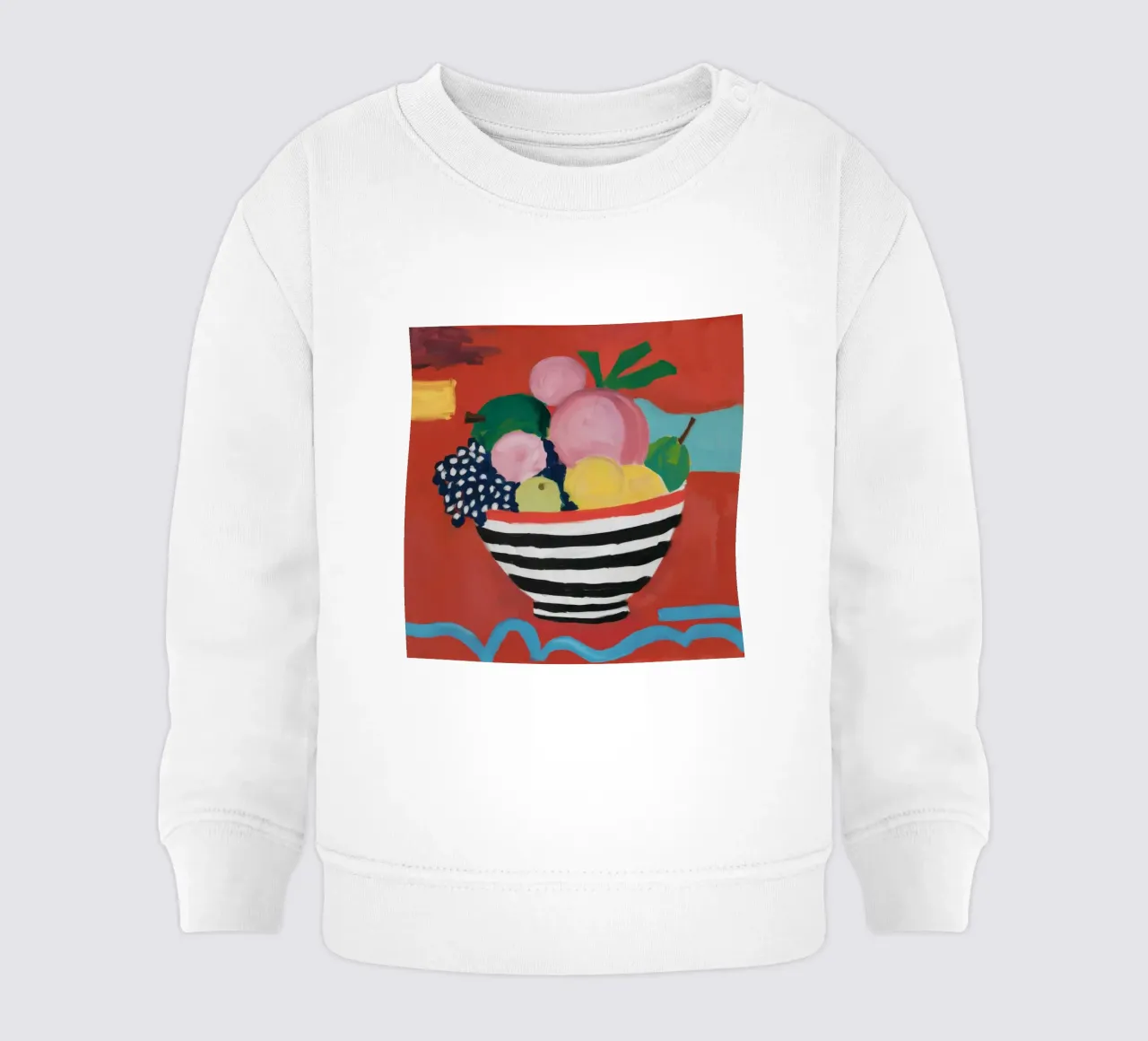 Moisson rayée vibrante sweat pour bébé de Mossy Pigment