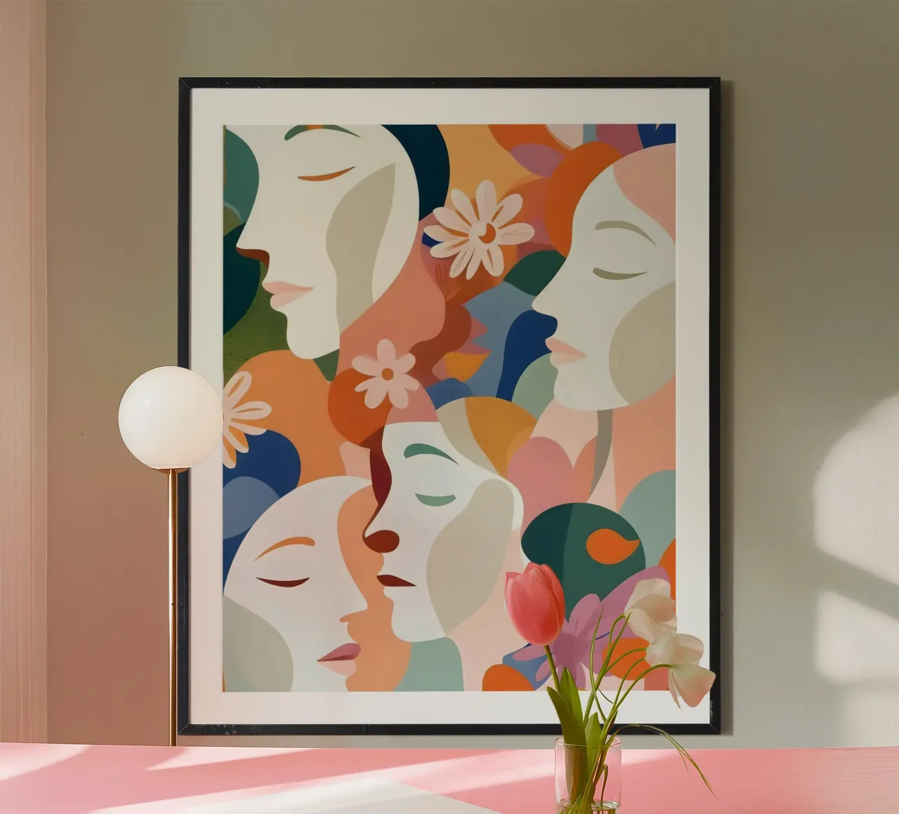 Di fronte ai fiori poster da 83oranges