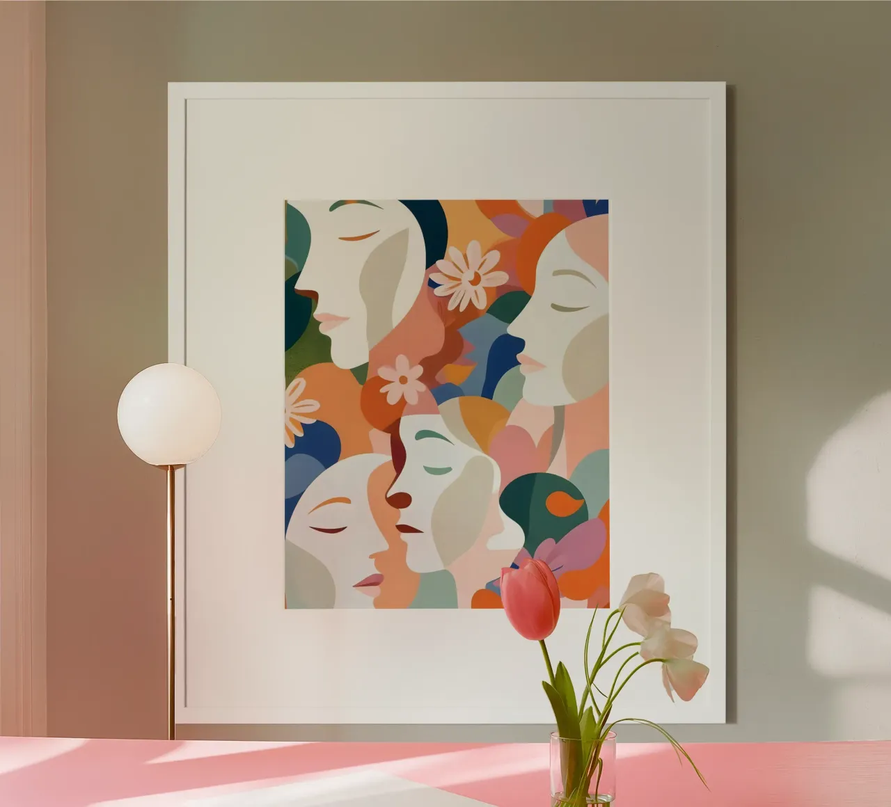 Di fronte ai fiori poster da 83oranges