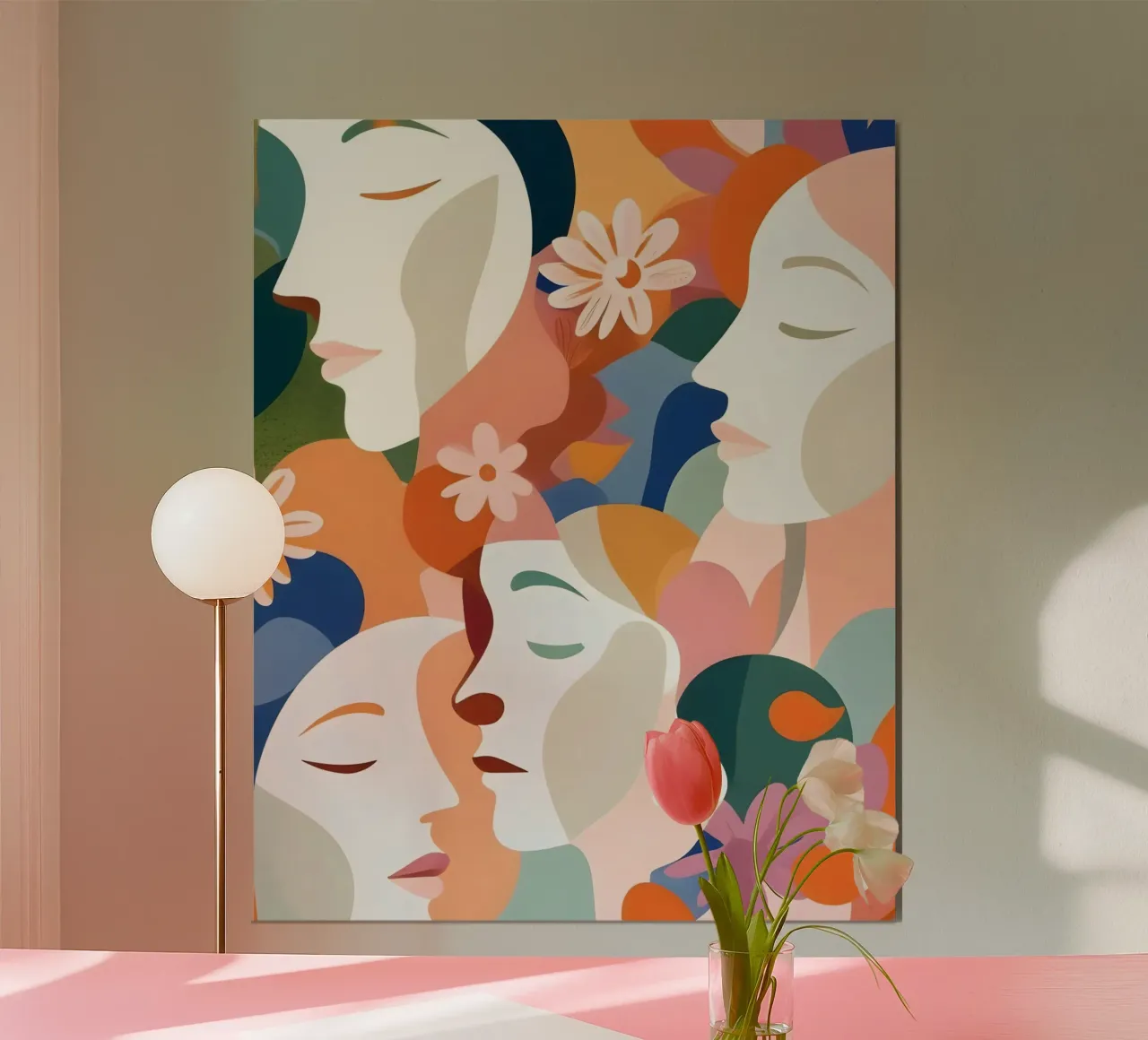 Di fronte ai fiori poster da 83oranges