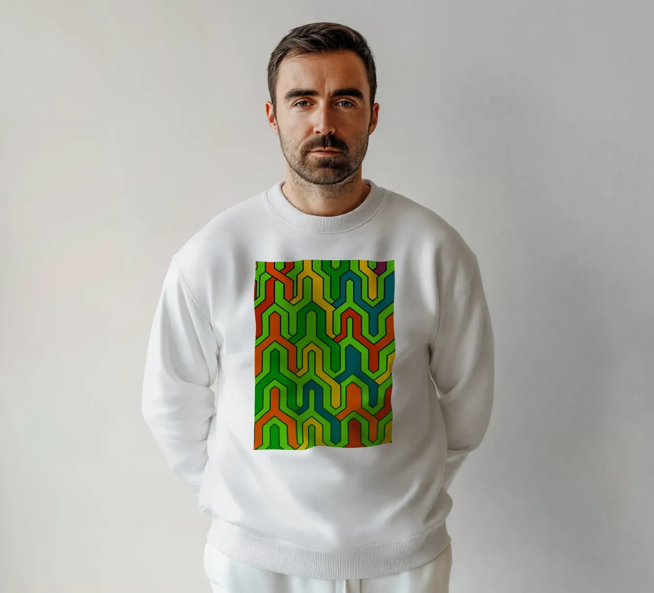 vettore astratto di line art felpa da oneway