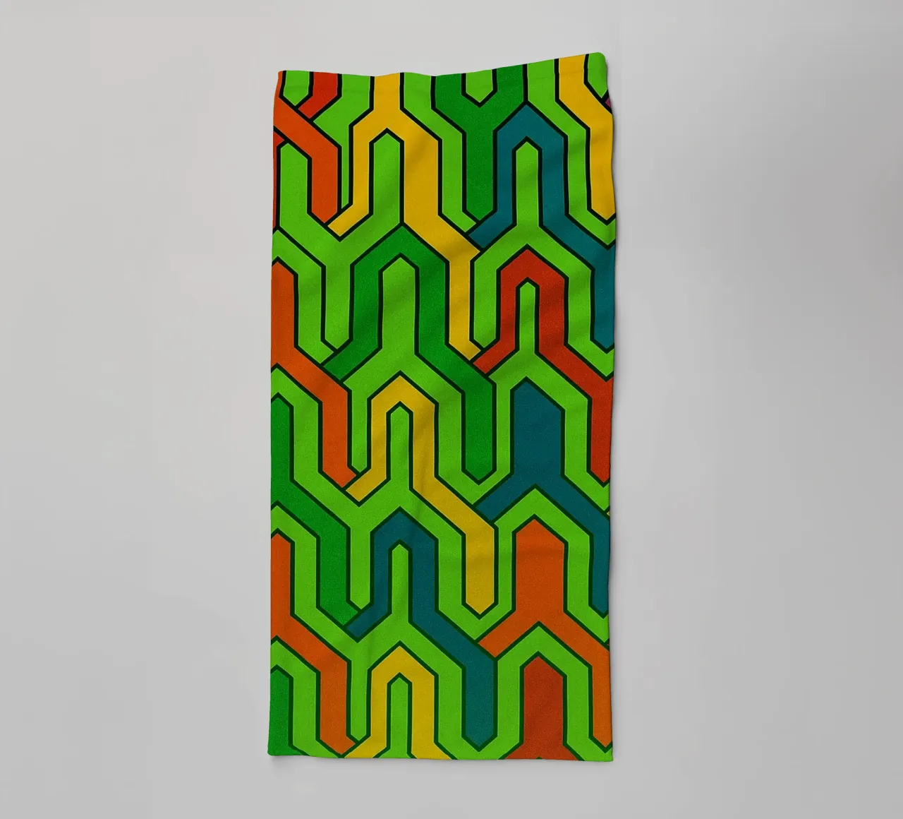 abstract line art vector towel by oneway