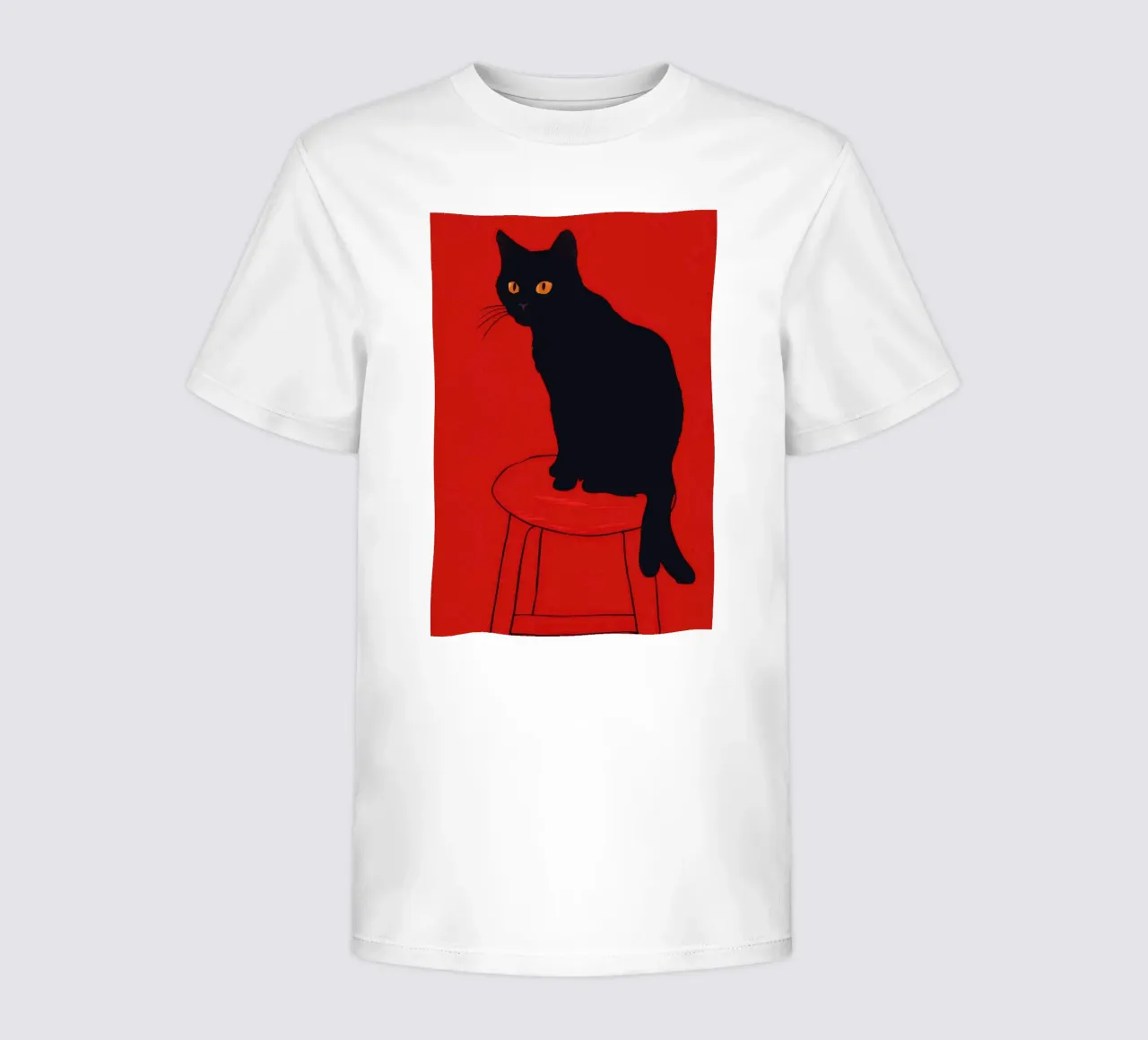 Crimson Stool Sentinel kids t-shirt by Mossy Pigment