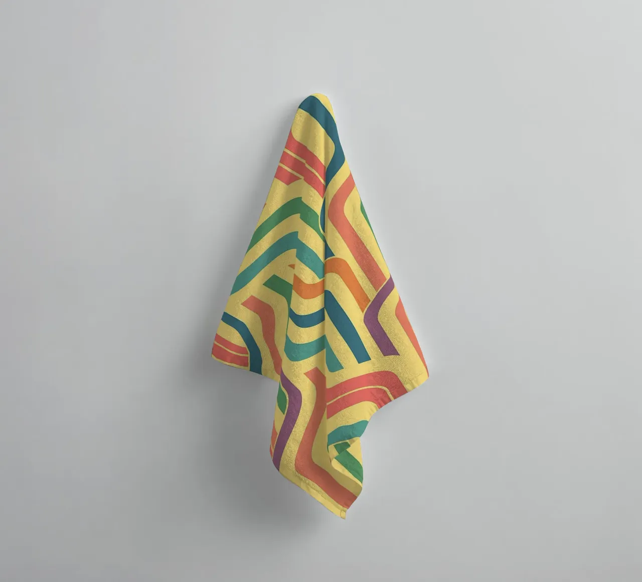 abstract line art vectors towel by oneway