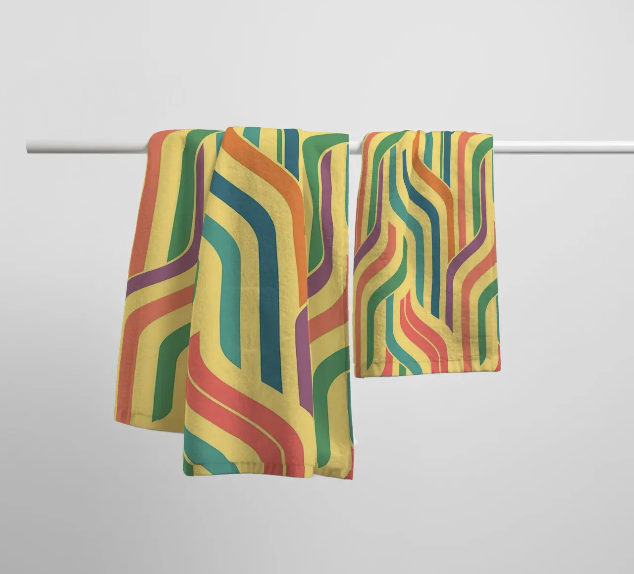 abstract line art vectors towel by oneway