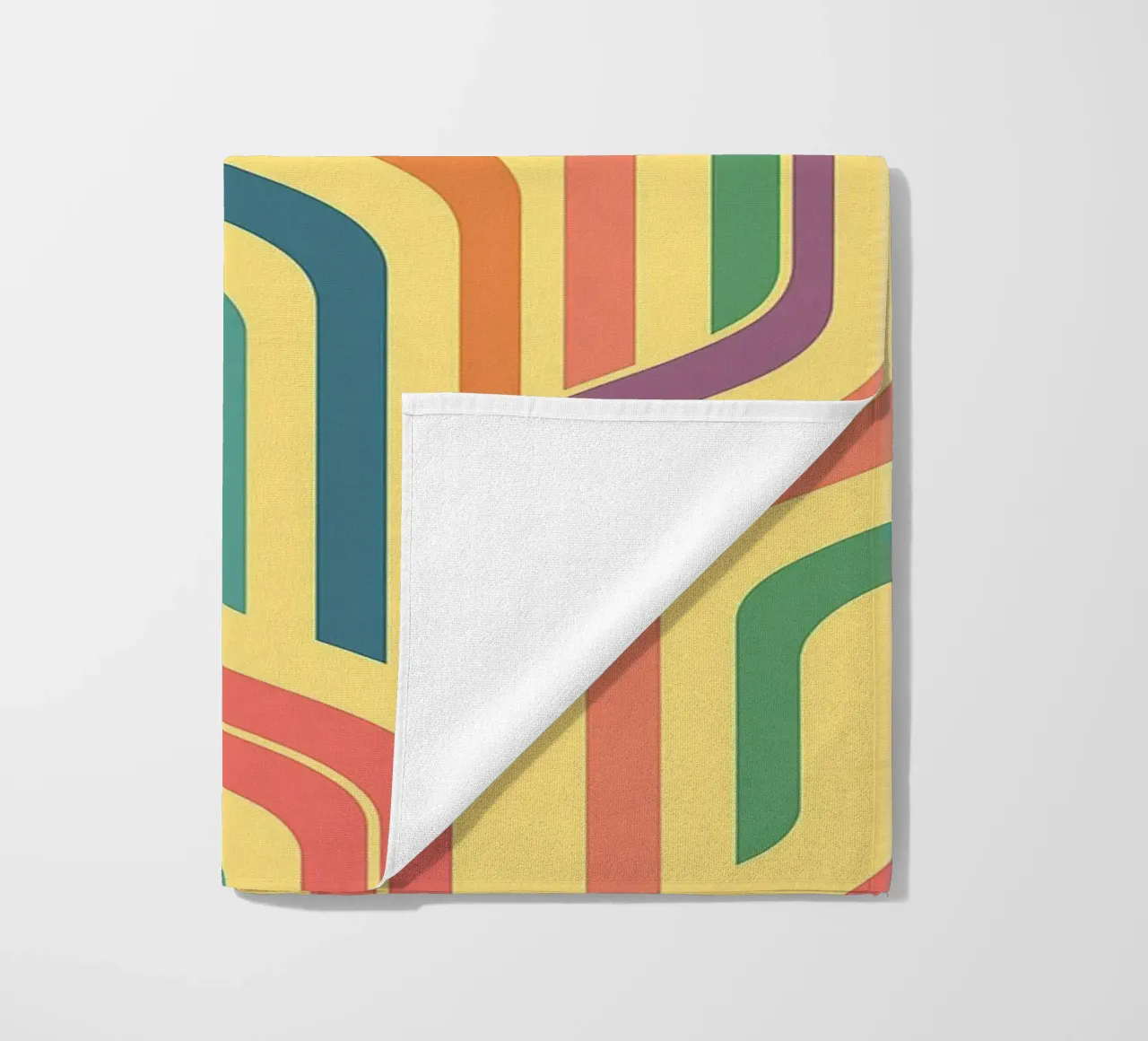 abstract line art vectors beach towel by oneway