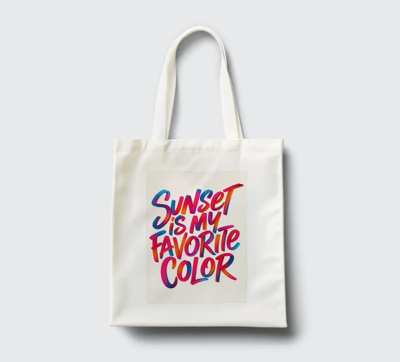 Il tramonto è il mio colore preferito borsa in juta da inspirational quote