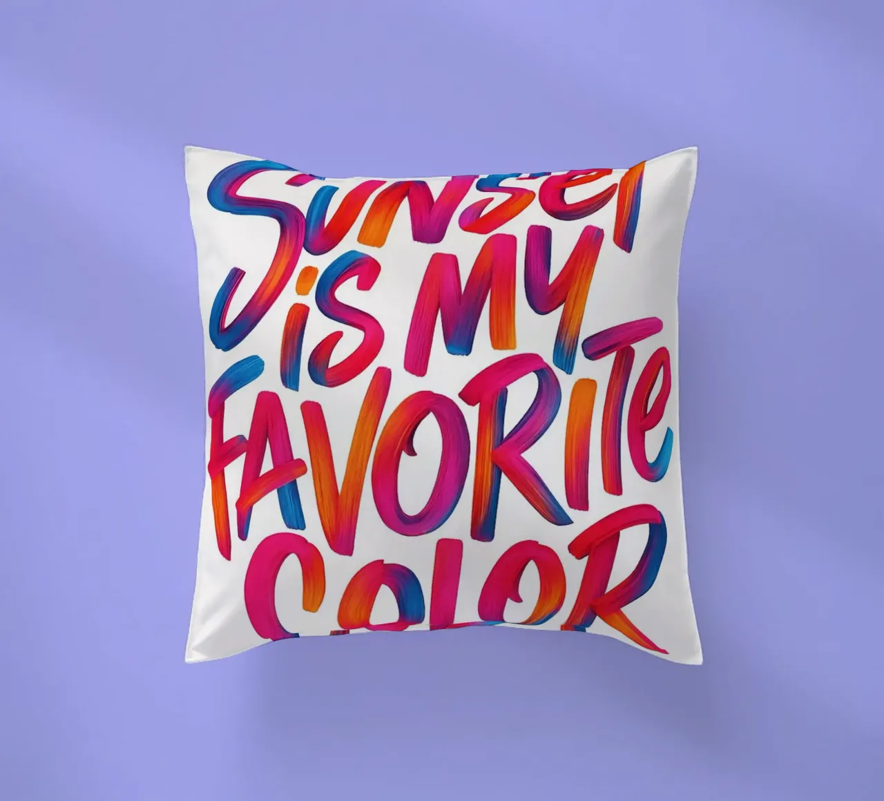 Il tramonto è il mio colore preferito cuscino da inspirational quote