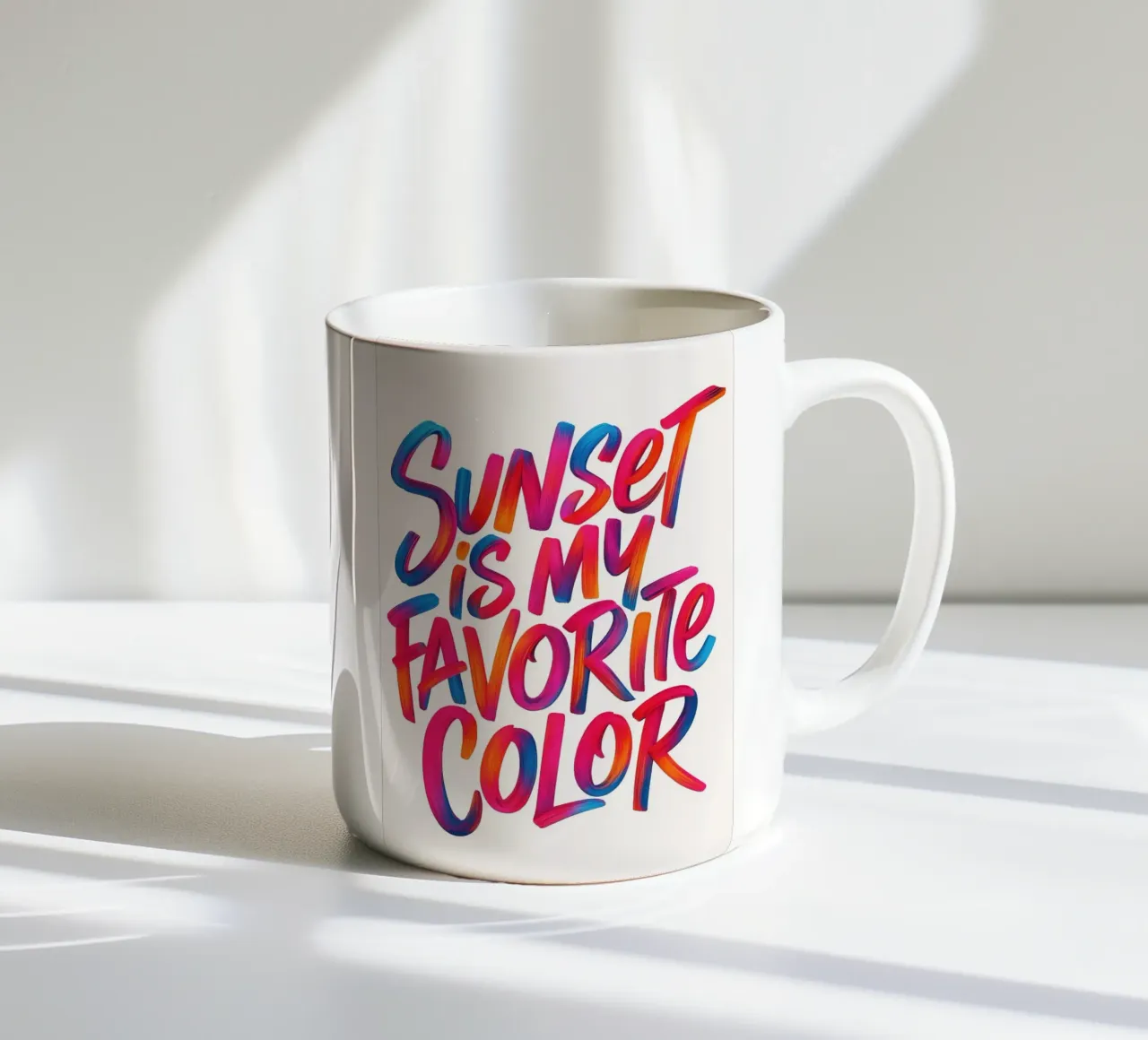 Il tramonto è il mio colore preferito tazza in ceramica da inspirational quote