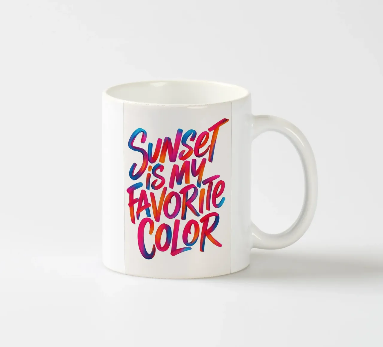 Il tramonto è il mio colore preferito tazza in ceramica da inspirational quote