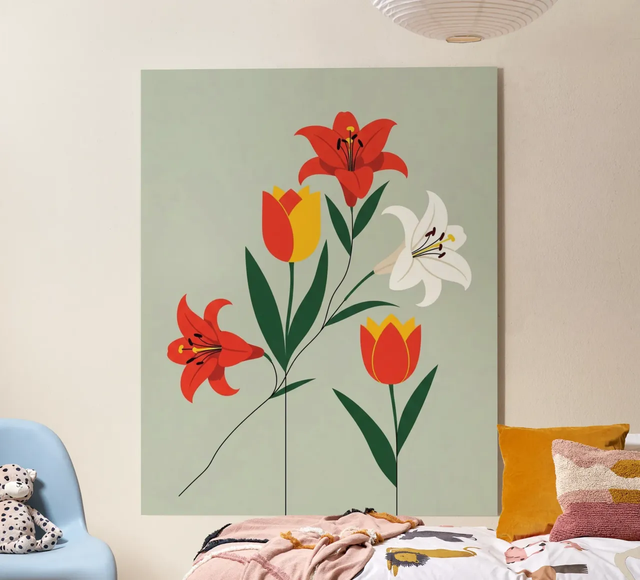 Floral bauhaus #107: A Classic Bouquet acrylic glass by Zen Design