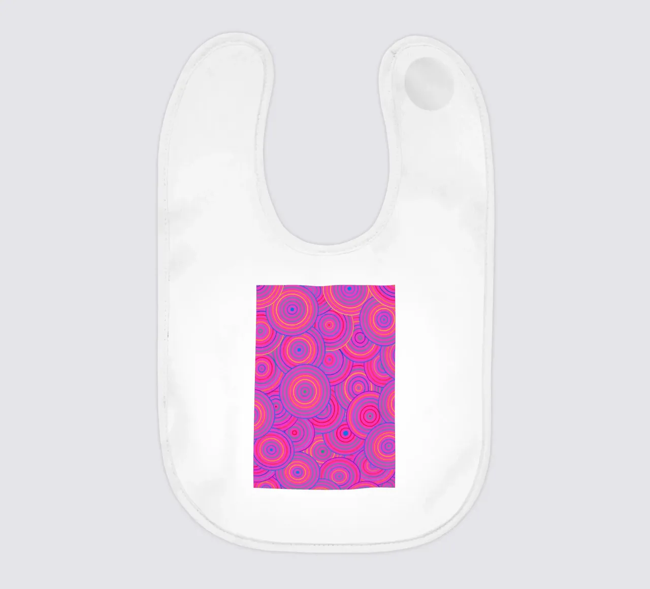abstract line circle vector baby bib by oneway