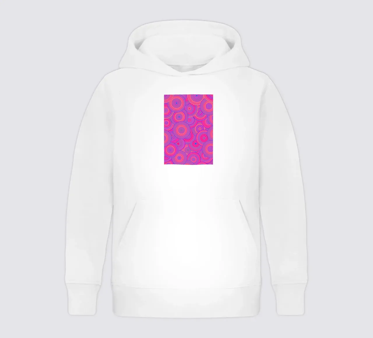 vector abstracto círculo de líneas sudadera con capucha para niño de oneway
