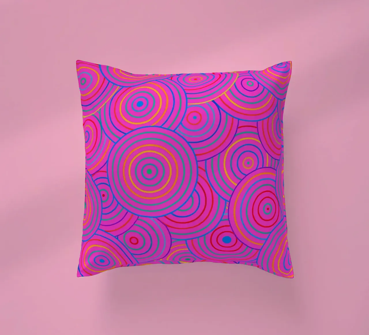 abstract line circle vector decorative cushion by oneway