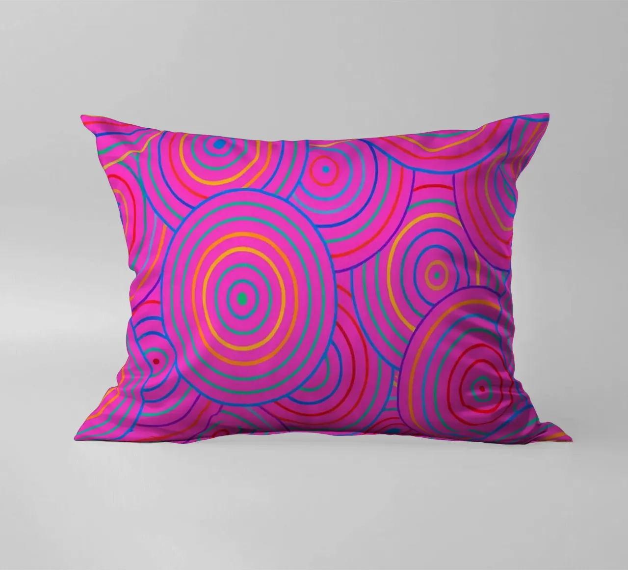 abstract line circle vector decorative cushion by oneway