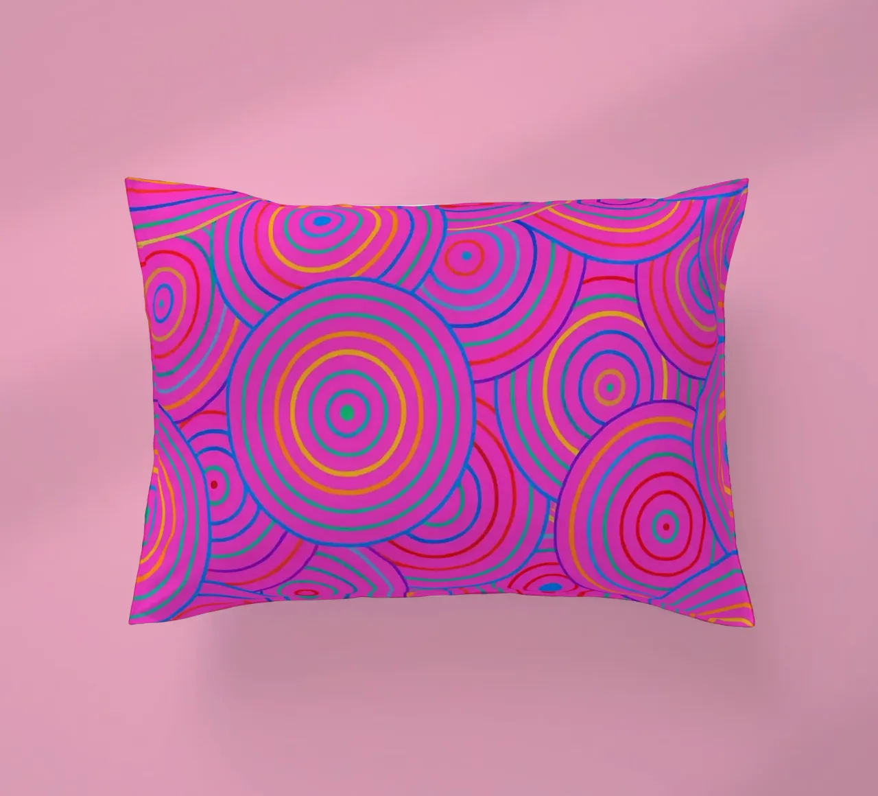 abstract line circle vector decorative cushion by oneway