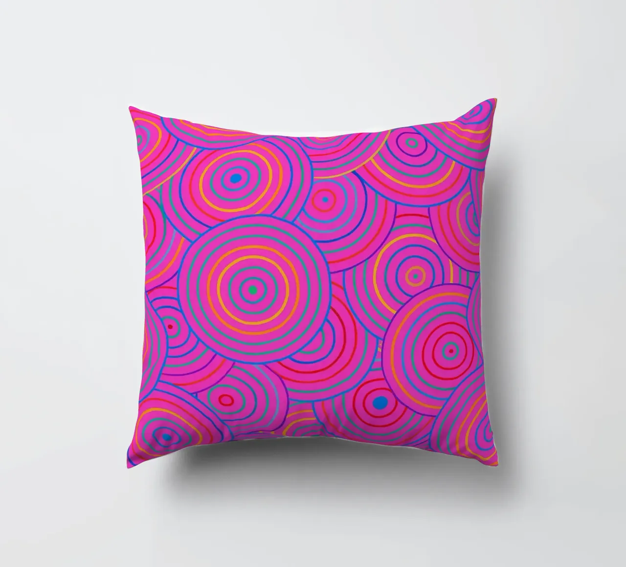 abstract line circle vector decorative cushion by oneway