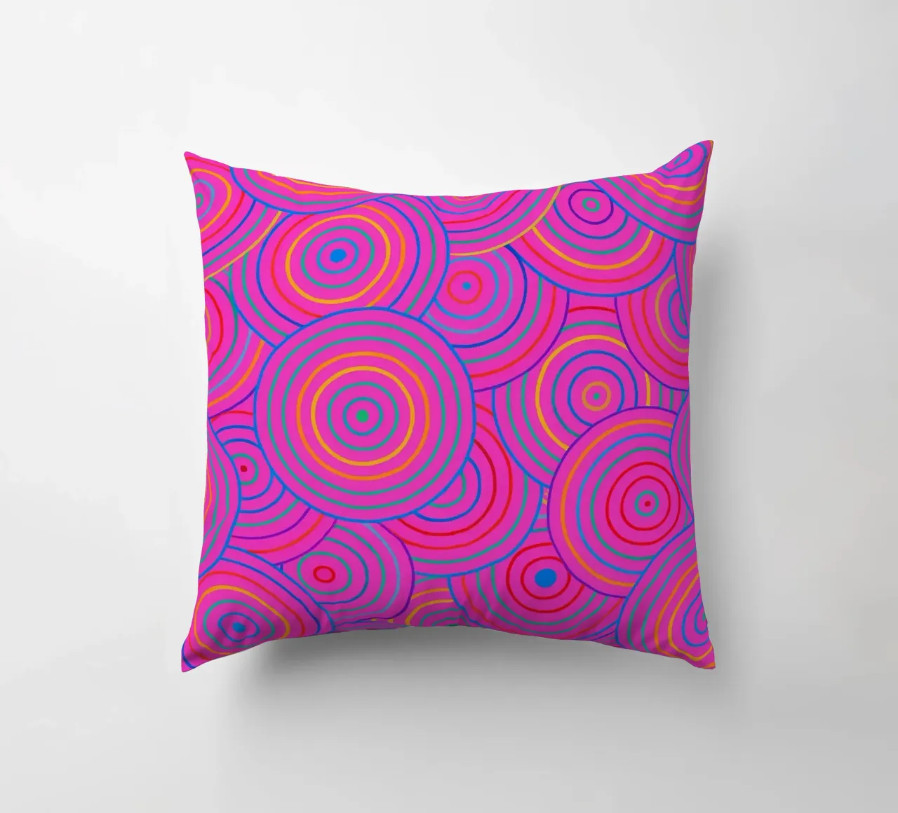 abstract line circle vector decorative cushion by oneway