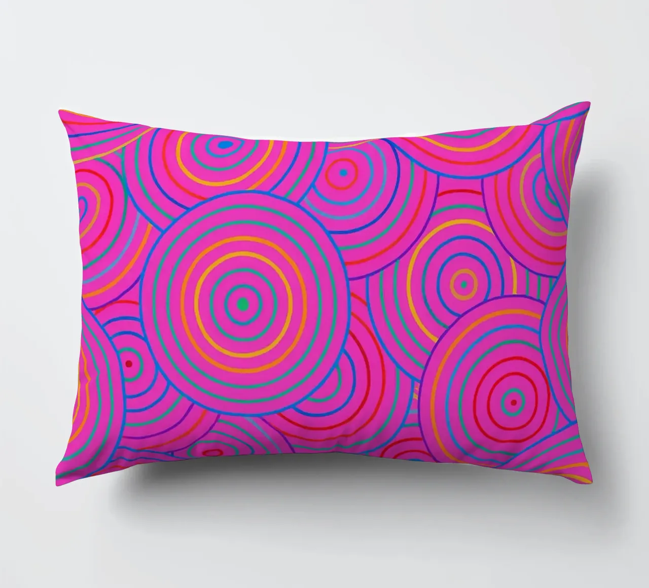 abstract line circle vector decorative cushion by oneway