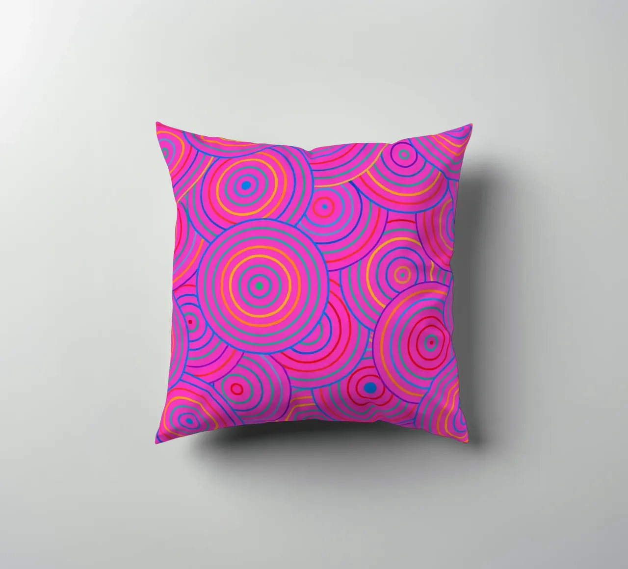 abstract line circle vector decorative cushion by oneway