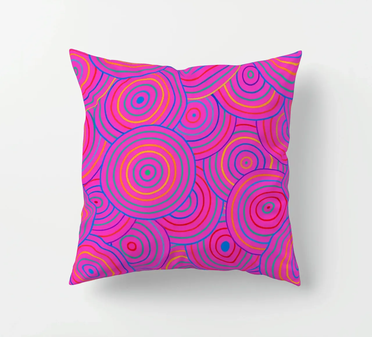 abstract line circle vector decorative cushion by oneway