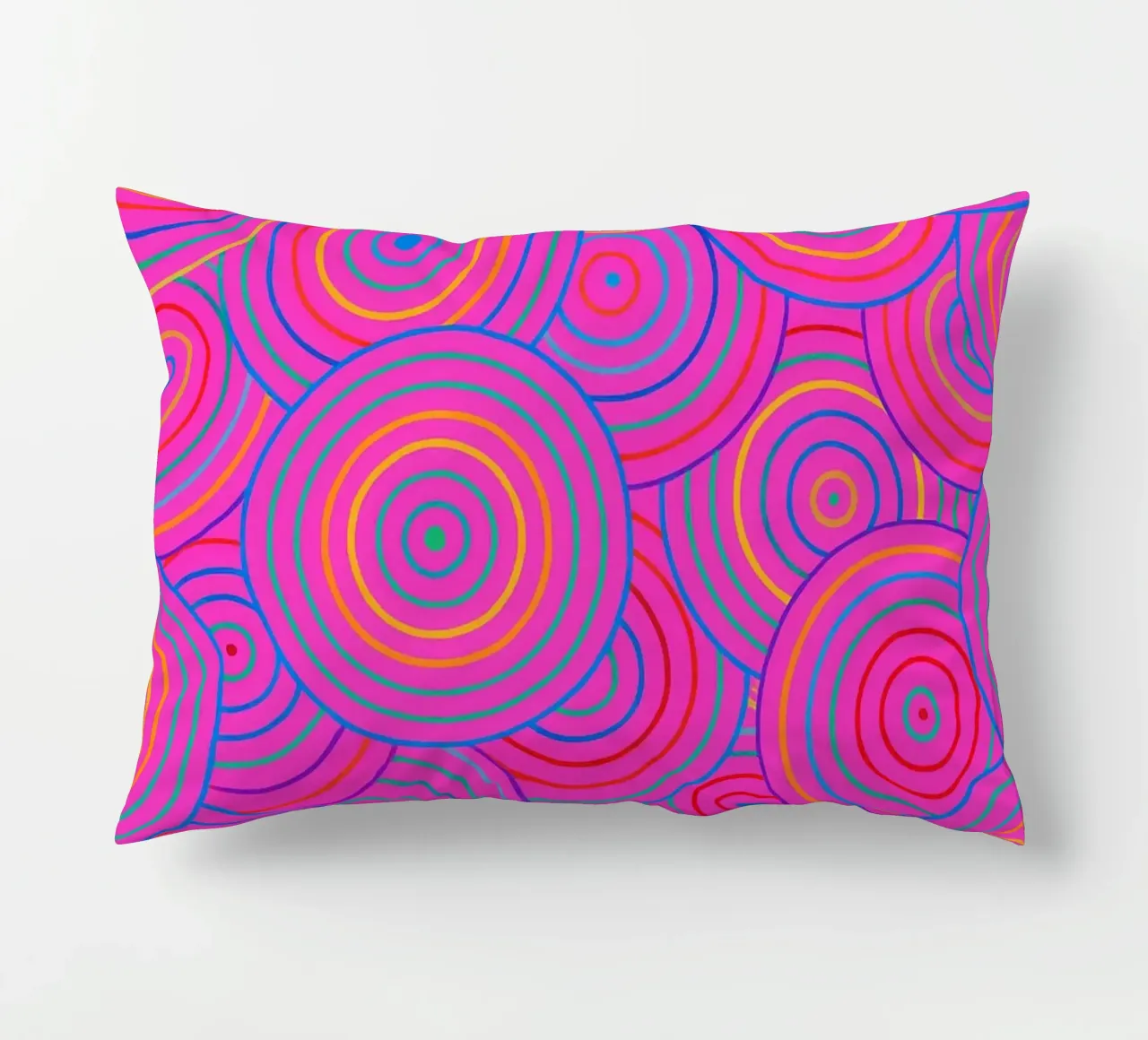 abstract line circle vector decorative cushion by oneway