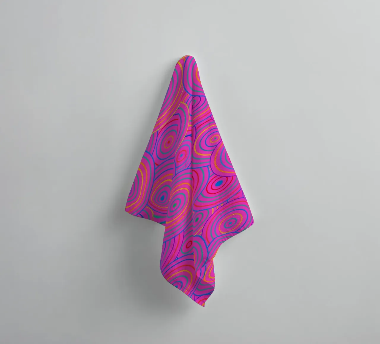 abstract line circle vector towel by oneway