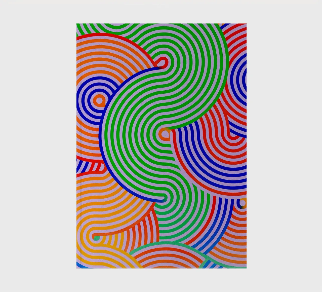 abstract line half circle vector notebook by oneway