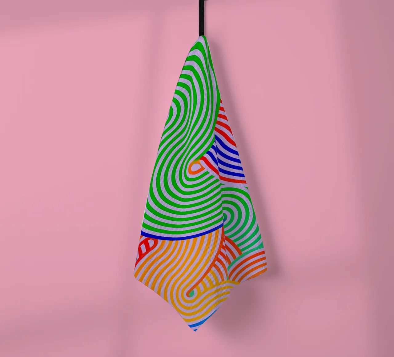 línea abstracta medio círculo vector paño de cocina de oneway